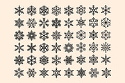 Snowflakes Linocut Bundle, an Illustration by ClayStudio (Thumbnail 2 of 7)