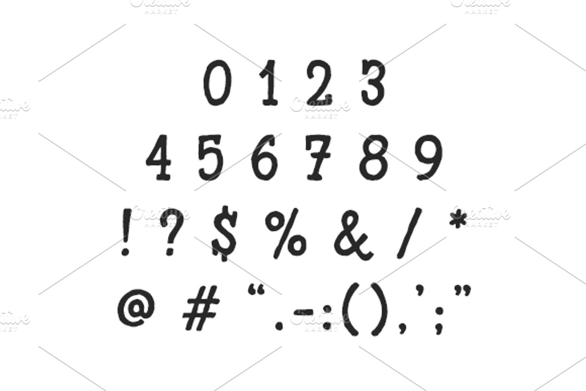 Timber Font preview 3