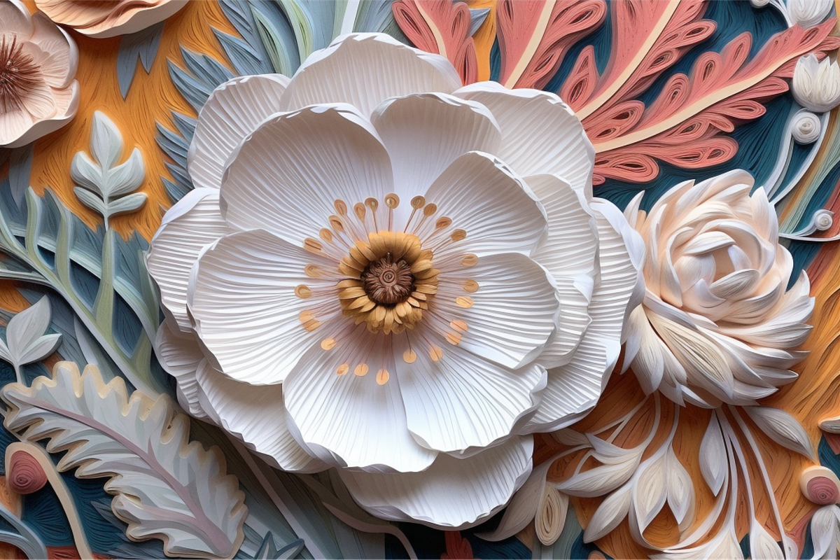 Stunning 3D Flower Backgrounds, a Graphic by Whiskey Bee Boutique (Photo 5 of 11)