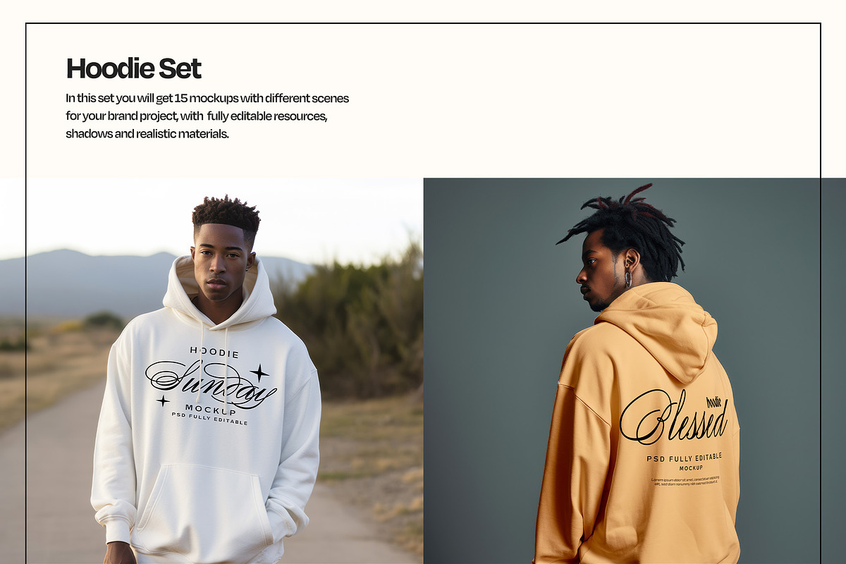 Hoodie Apparel Mockup Set, a Hoody Mockup by Mego-studio (Photo 3 of 10)
