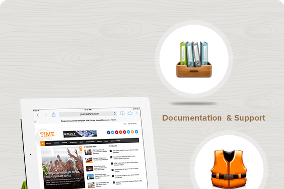JSN Time, a Websites & App Template by JoomlaShine (Photo 4 of 4)