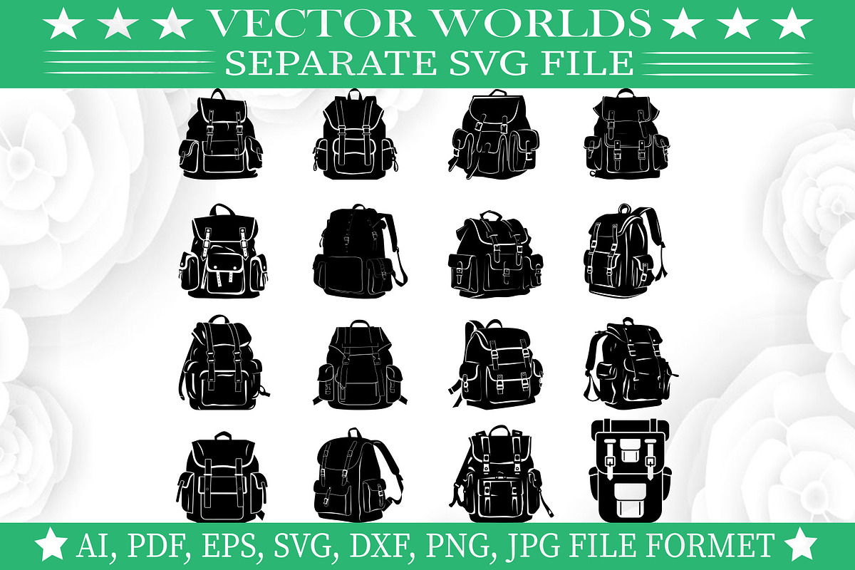 Hiking Backpack SVG, Backpack SVG, an Object Graphic by VectorWorlds (Photo 2 of 3)
