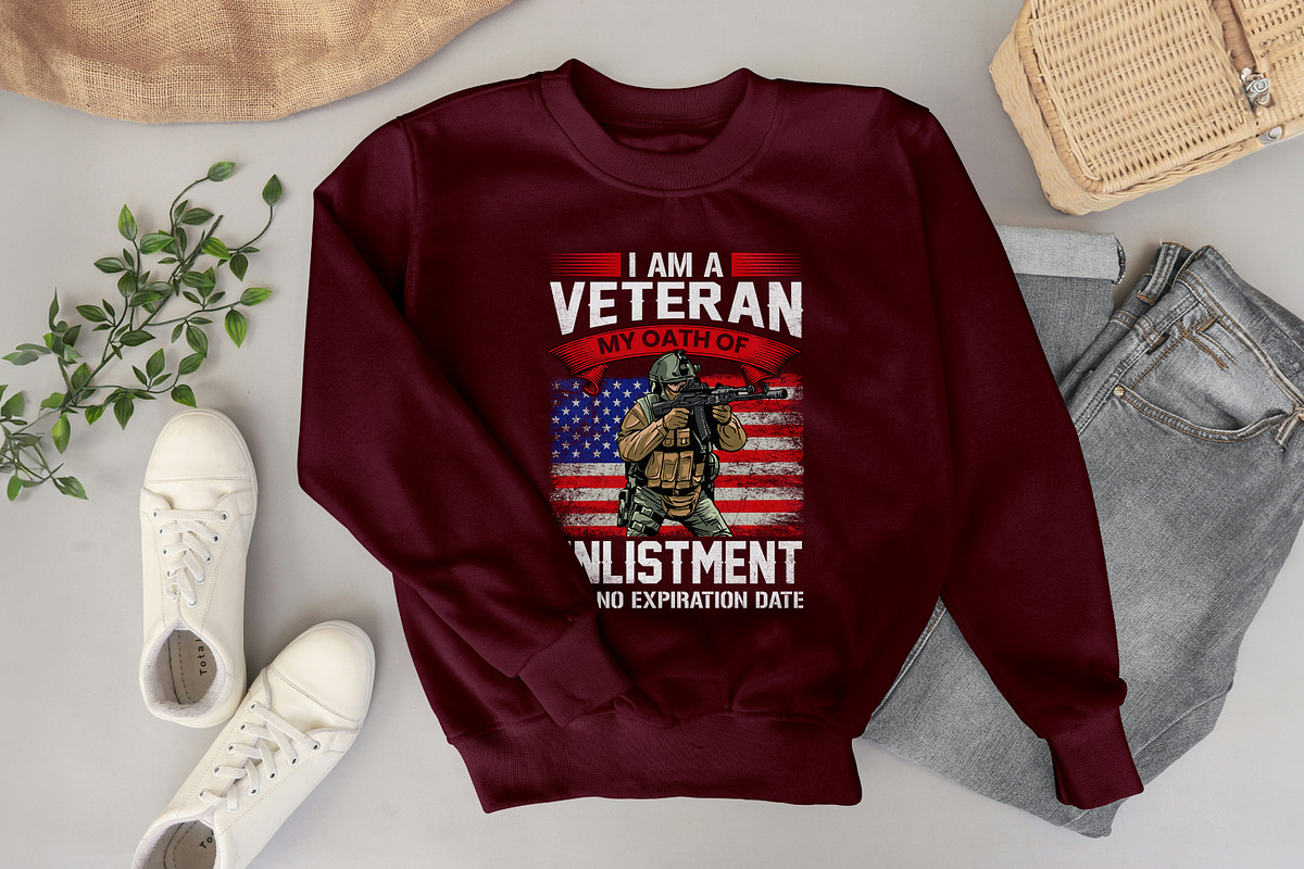 Military T Shirt Design Digital, a Graphic by Vector Portal (Photo 5 of 5)