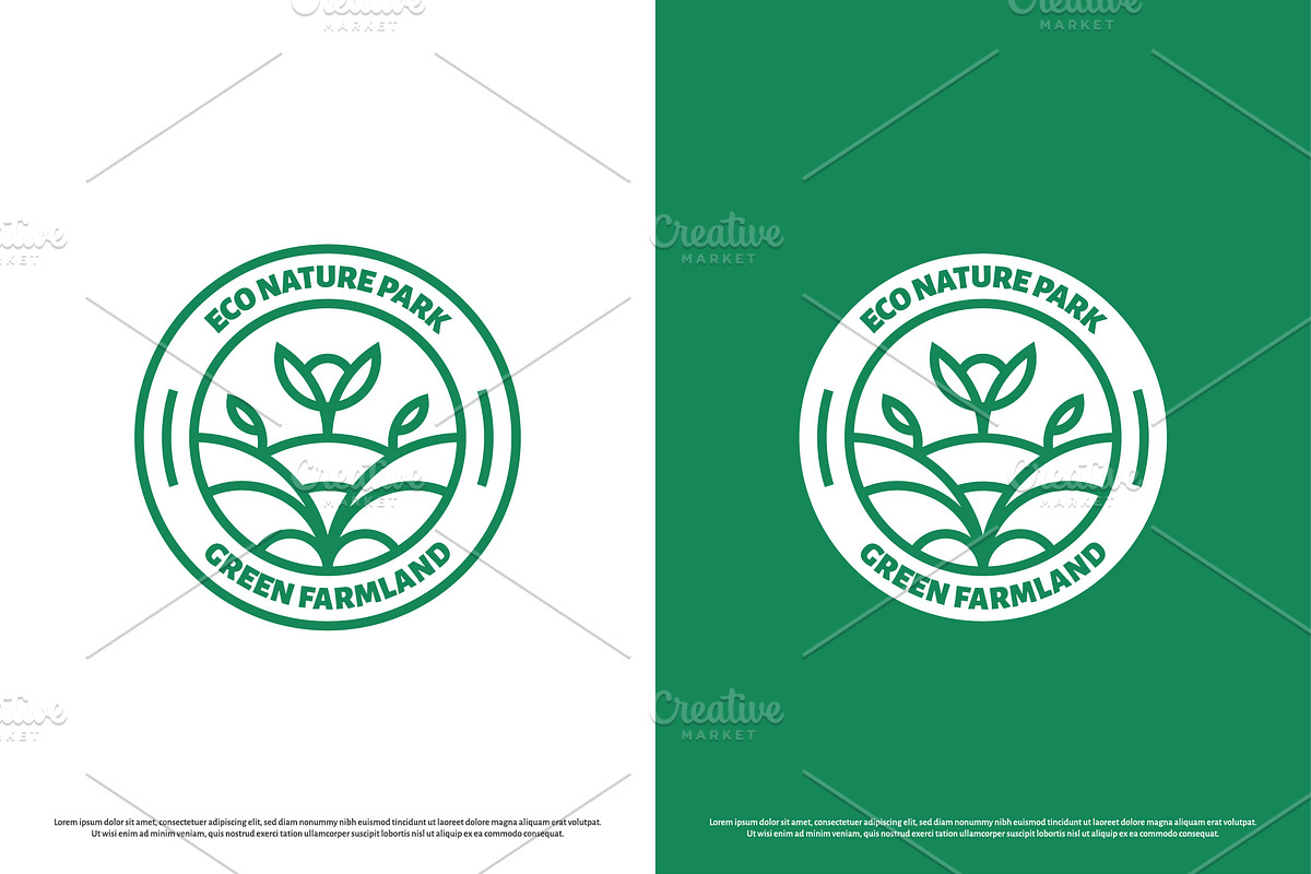 Eco Green Park Logo Design Icon, a Branding & Logo Template by Morvana Crew