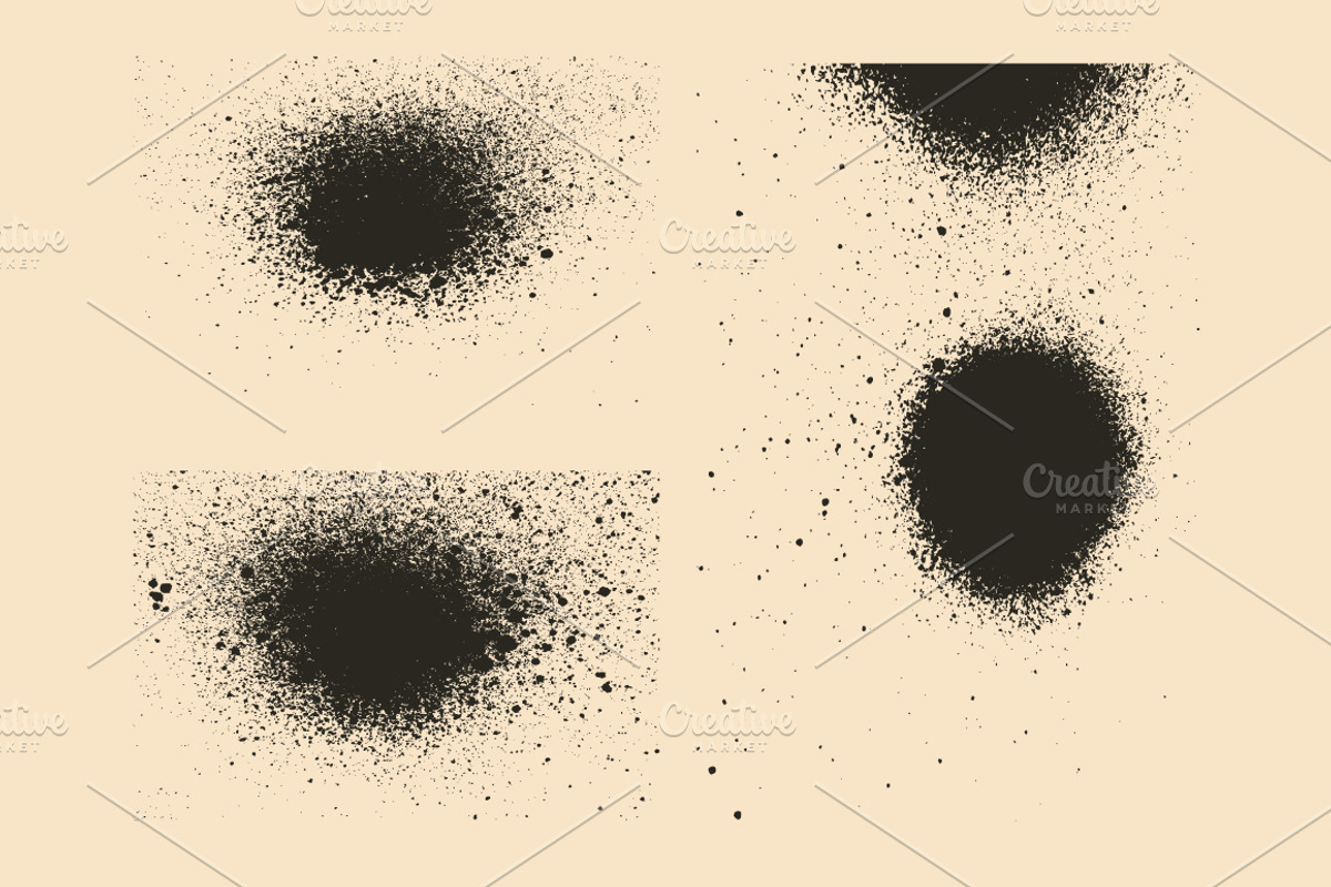 Vector set of splash textures., a Texture Graphic by PoPaShop