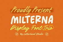 Milterna - Display Font Trio