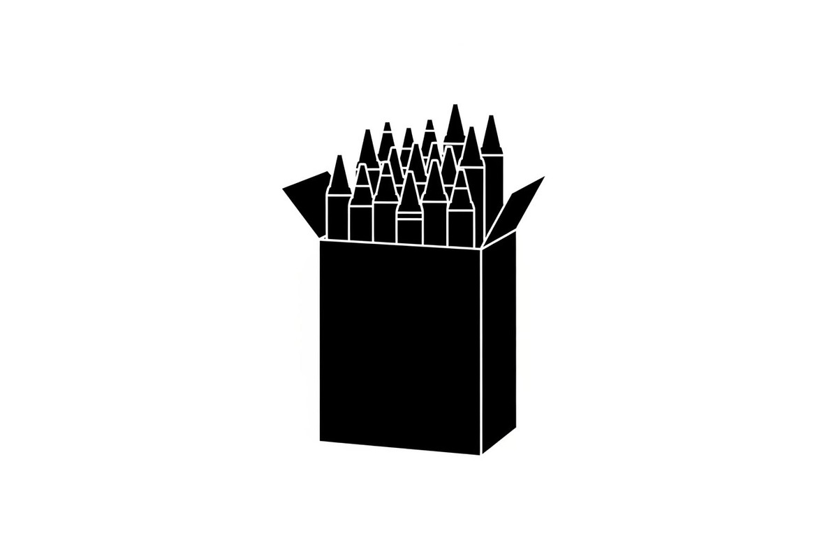 School crayons box silhouette, a Graphic by Designer_Momina (Photo 6 of 10)
