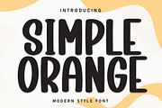 Simple Orange | Script Font, a Script Font by Scratchones (Thumbnail 1 of 8)