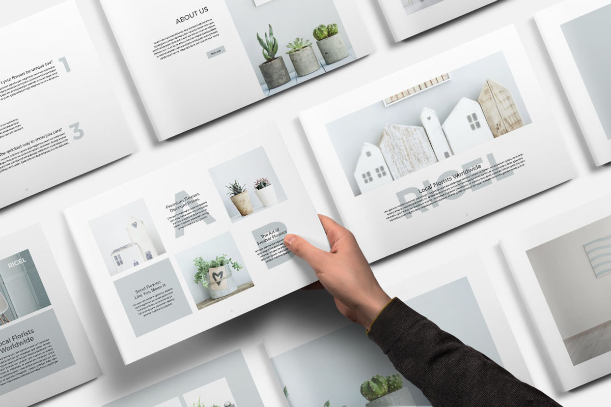 Rigel Publisher Brochure Template, a Brochure Template by SlideStation (Photo 2 of 12)