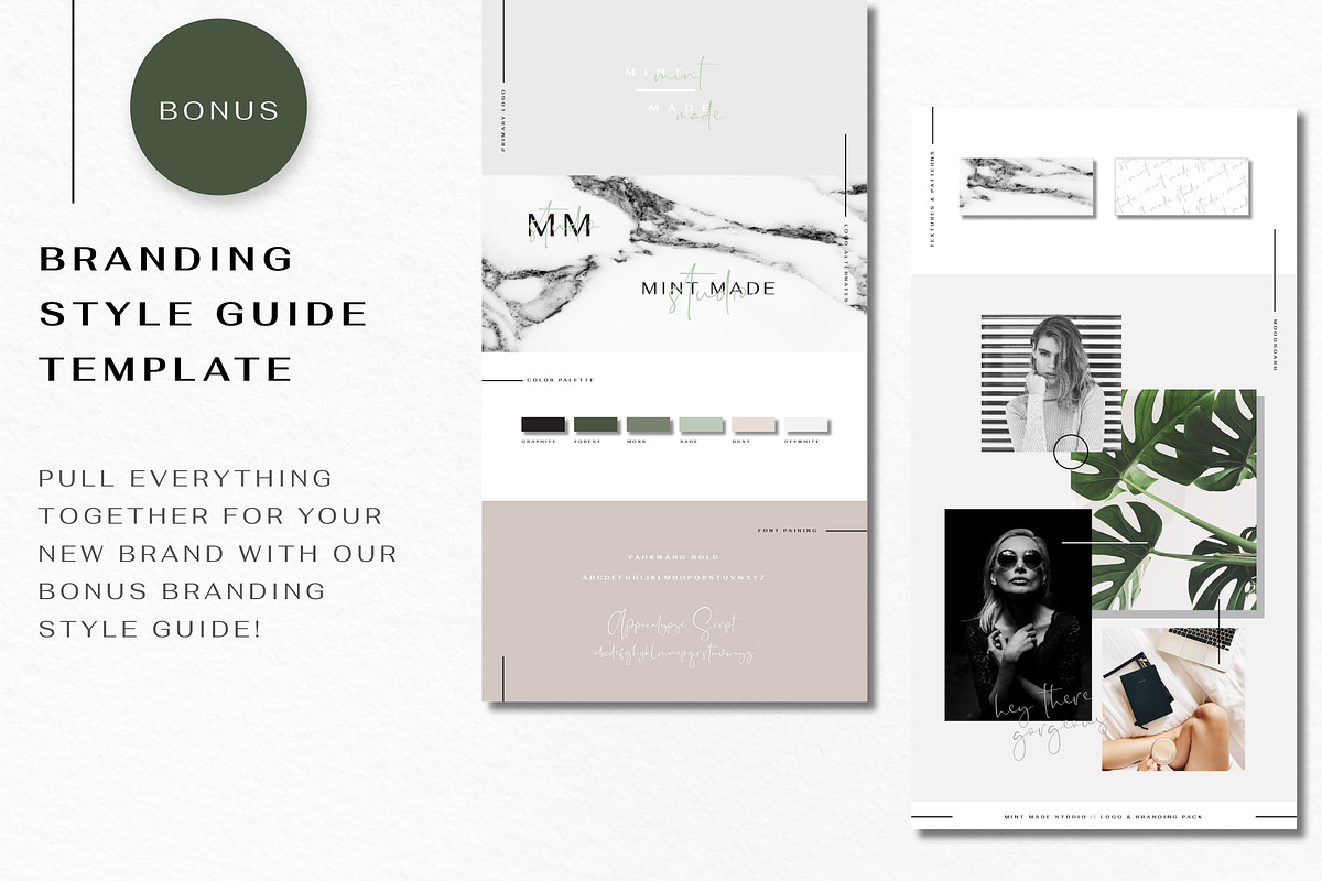55 Minimalist Luxe Logos, a Branding & Logo Template by Mint Made (Photo 7 of 17)