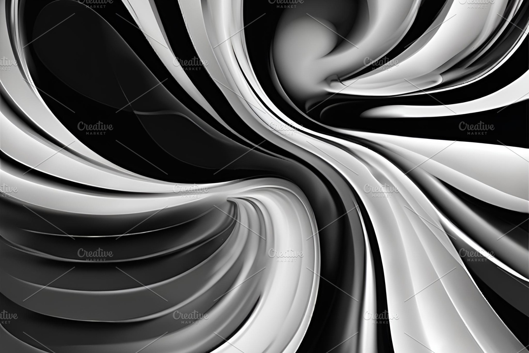 Geometric black white abstract image, an Abstract Photo by ComfortQ