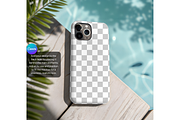 iPhone Cover Mockup by the Pool, a Product Mockup by MockupWizard (Thumbnail 3 of 5)