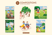 Hello Best Friend – Watercolor, a Person Illustration by CreativeValuation (Thumbnail 3 of 11)