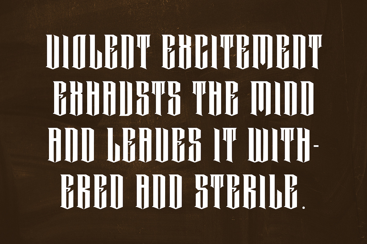 Valuckar Blackletter Display Font, a Blackletter Font by Maulana Creative (Photo 5 of 7)