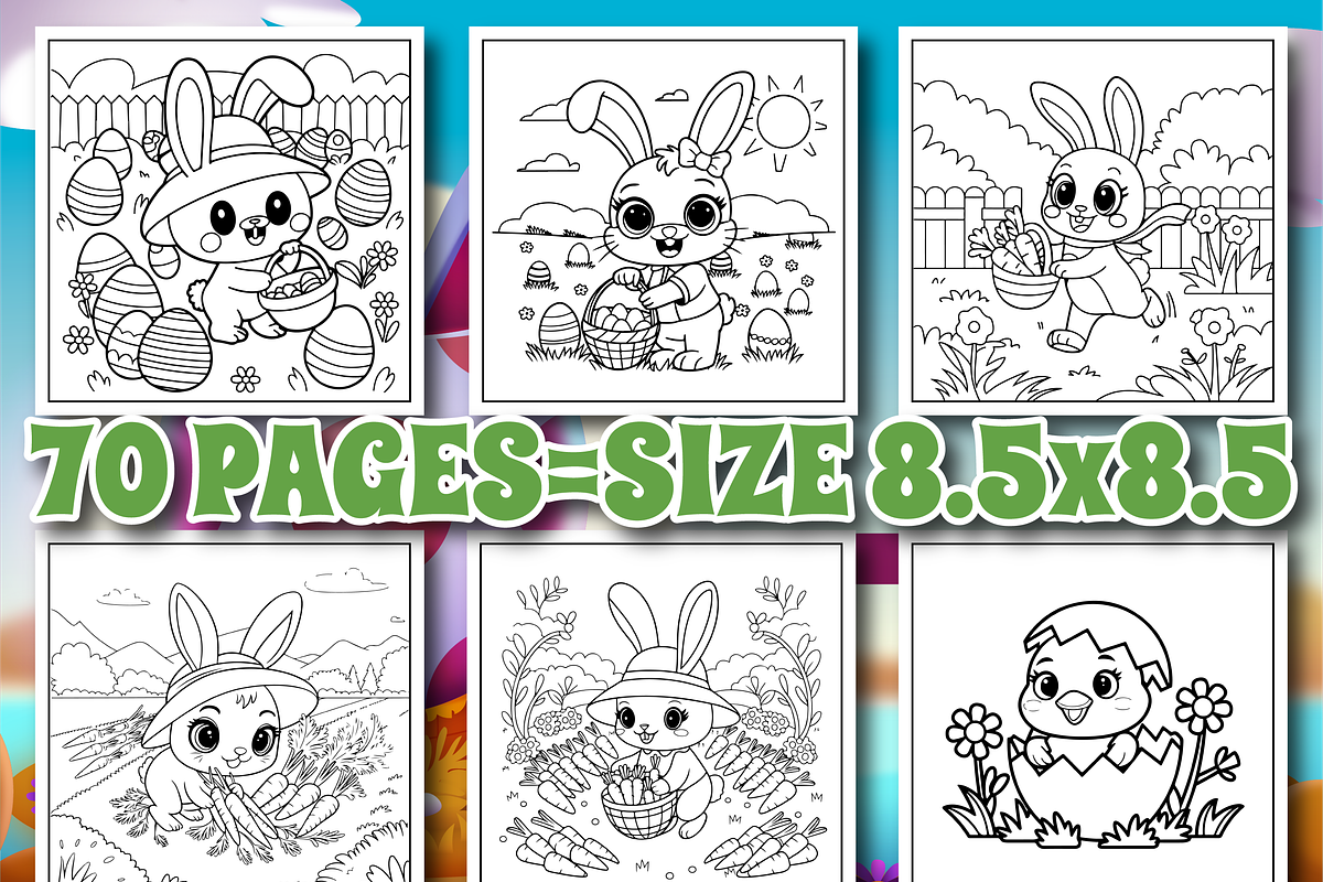 Rabbit Farmer Coloring Pages for Kid, an Animal Illustration by Design Zone (Photo 3 of 5)