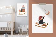 Nordic Winter Kids, a Decorative Illustration by Marish (Thumbnail 4 of 16)