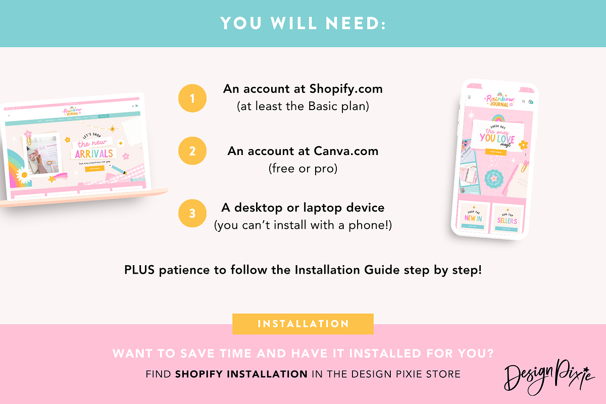 Fun Rainbow Shopify Theme, a Shopify Template by Design Pixie (Photo 9 of 10)