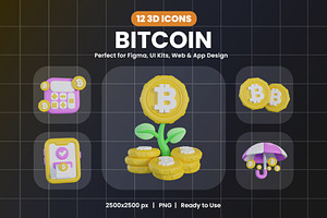 Bitcoin 3D Icon, an Object Graphic by Artnivora.Std