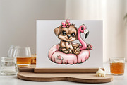Whimsical Summer Dog Clipart Bundle., an Illustration by SVGArt (Thumbnail 5 of 9)
