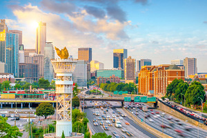 Skyline of atlanta city stock photo containing atlanta and skyline