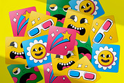 Square Stickers Mockup Set, a Product Mockup by Design Squad (Thumbnail 6 of 7)