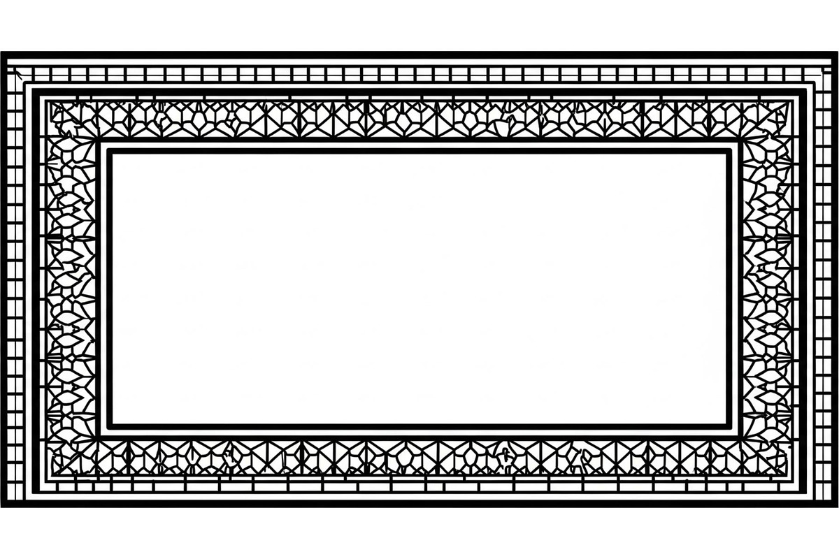 Geometric Border Frame Bundle, an Illustration by Designer_Momina (Photo 26 of 31)