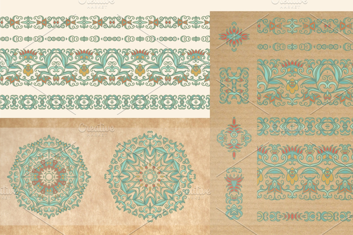 Set of vector decorative elements, an Object Graphic by Dainia (Photo 3 of 4)