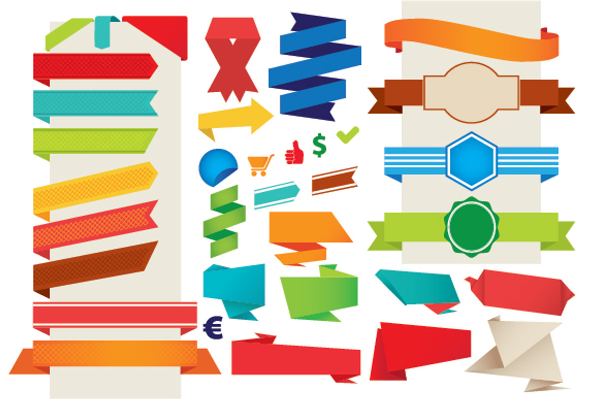 Ribbon and Banner, a Decorative Illustration by MaximGertsen