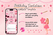 In My Birthday Era RSVP Website, a Social Media Template by bellaROSEworkshop (Thumbnail 2 of 5)