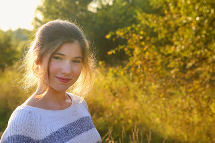 Girl summer meadow country sunny outdoor portrait containing autumn, a Person Photo by Famapictura