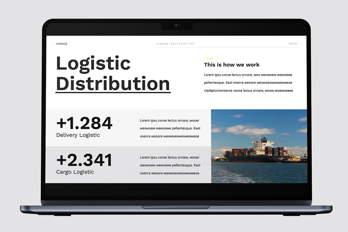 Cargo Delivery Powerpoint, a Presentation Template by rgbryand (Photo 7 of 7)