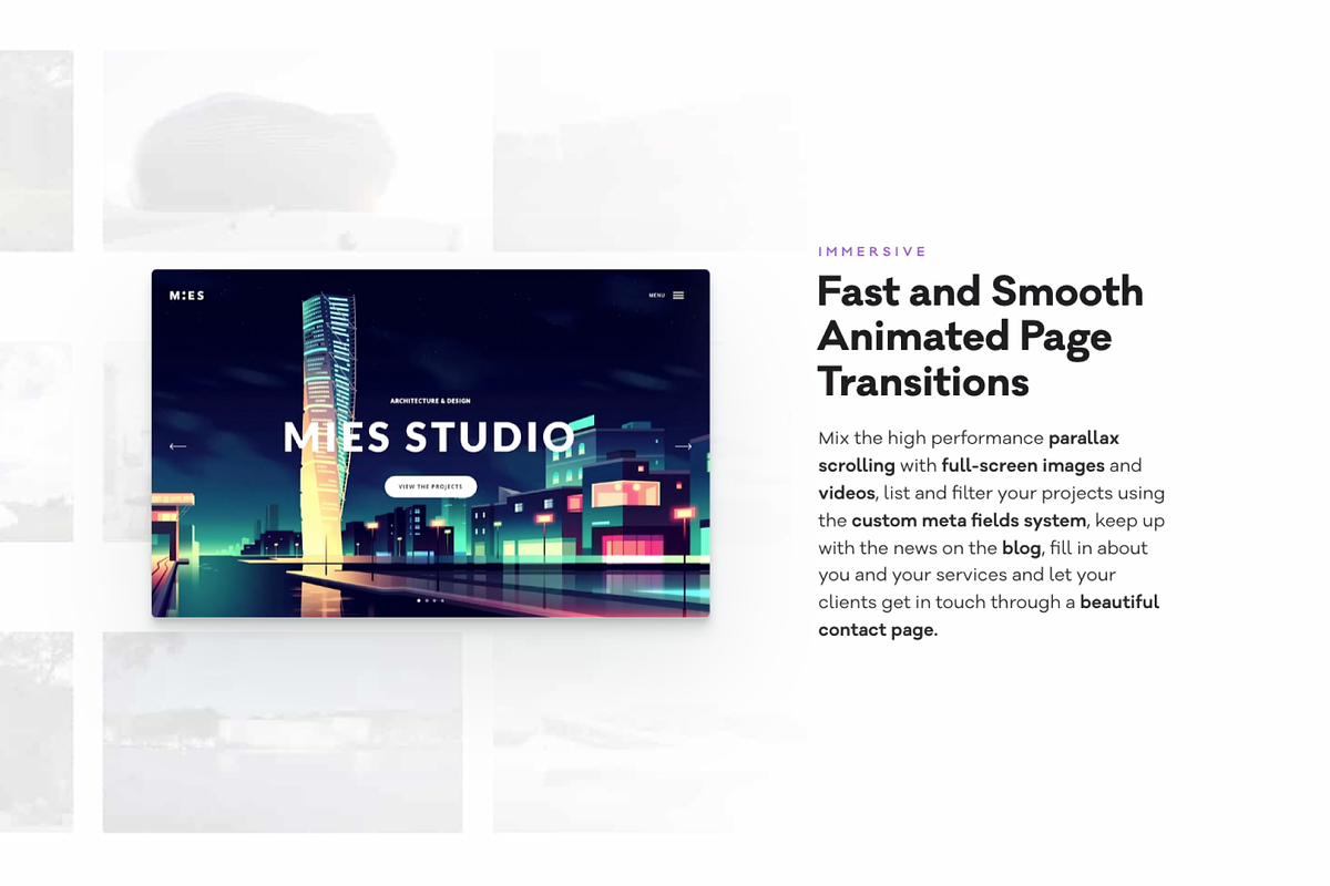 MIES - Architecture WordPress Theme, a WordPress Template by Pixelgrade (Photo 2 of 4)