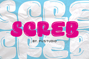 SCREB, a Slab Serif Font by Pustudio (Thumbnail 1 of 7)