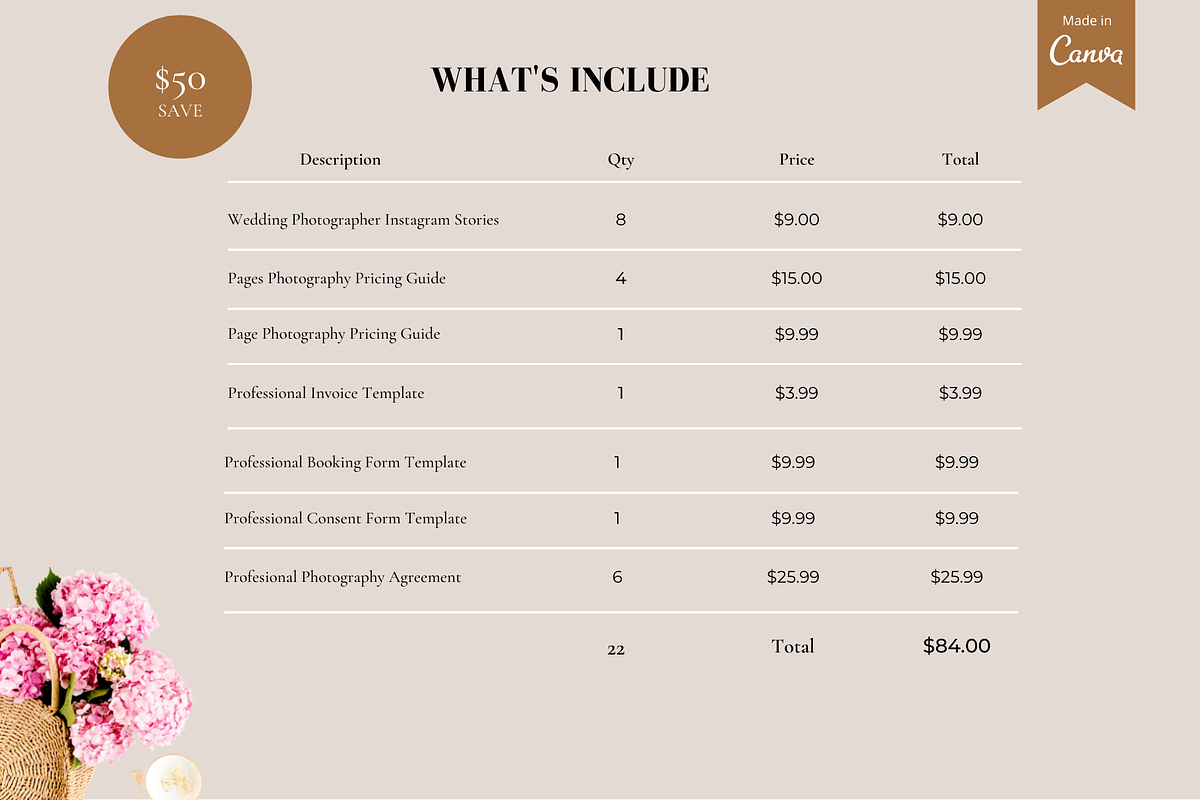 Wedding Photography Marketing Bundle, a Social Media Template by Bonita Digital Design (Photo 9 of 10)