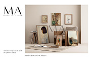 Vintage Frame Mockup Bundle Set of 9, a Household Mockup by Mockup Art Atelier (Thumbnail 5 of 18)