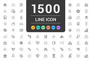 1500 Line Icons Pack, an Outline Icon by WORAKAMON Design Studio (Thumbnail 1 of 18)