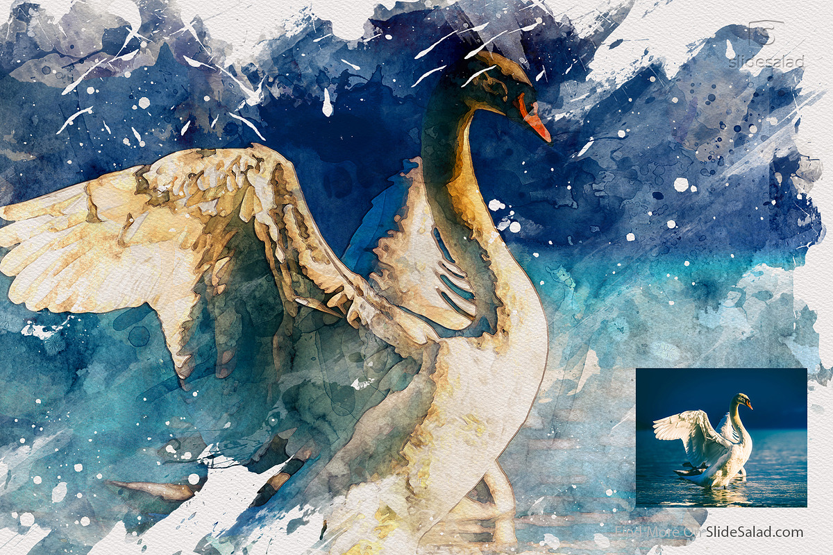 #1 Watercolor Photoshop Mock-ups, an Action Add-On by SlideSalad (Photo 23 of 44)
