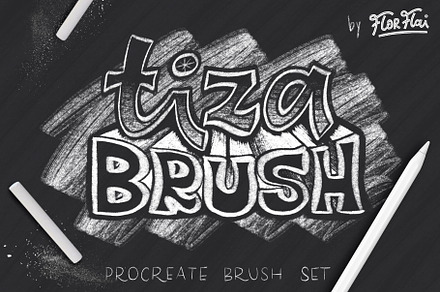 Tiza Brush Set for Procreate (Chalk)