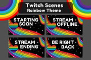 Rainbow Twitch Stream Package, a Templates & Theme by KatieLearns (Thumbnail 3 of 5)