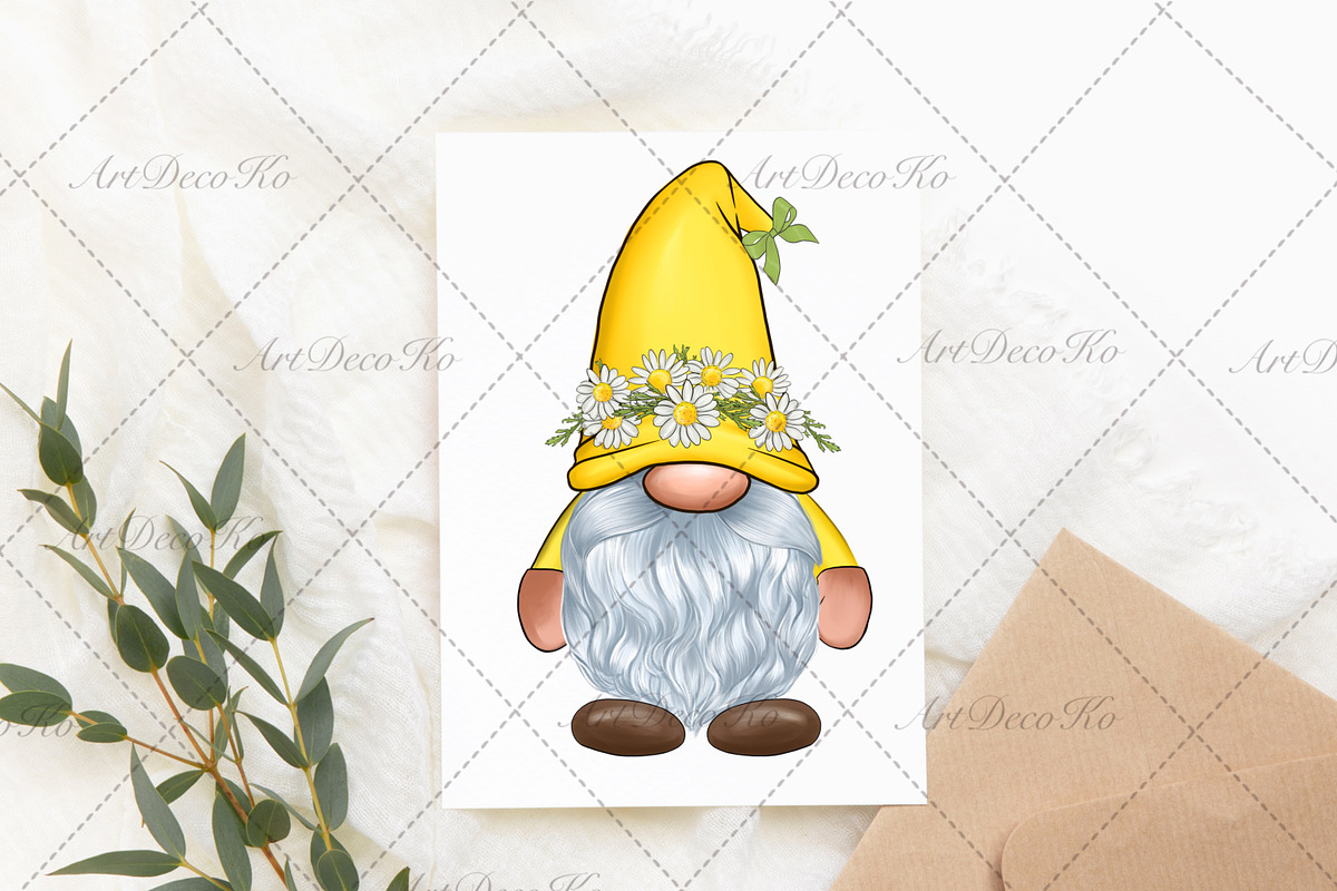 Chamomile Truck, Gnomes Png, a Technology Illustration by DekoArt (Photo 5 of 5)
