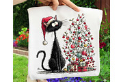 Whimsical Christmas Cats Clipart, an Illustration by OK Design (Thumbnail 5 of 6)