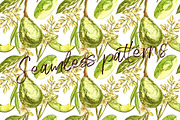 Avocado in botanical style, a Food Illustration by Ann Astro (Thumbnail 9 of 13)