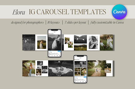 Elora | IG Carousel Templates, a Social Media Template by Studio Annie Louise