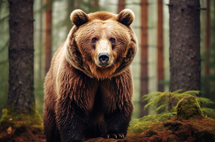 Brown bear in the forest. Wildlife s, a Photo by Iftikhar Alam