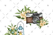 Wanderlust Watercolor Cliparts, an Illustration by Phantasia Design (Thumbnail 6 of 8)