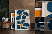 Set of abstract Blue Yellow Flower, a Decorative Illustration by Vibrand Studio (Thumbnail 3 of 8)