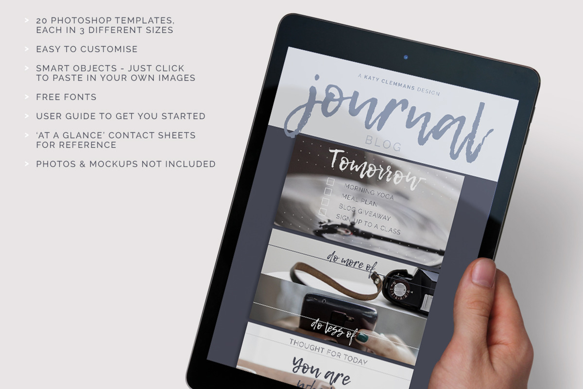 Journal Social Media template pack, a Social Media Template by Katy Clemmans (Photo 6 of 7)