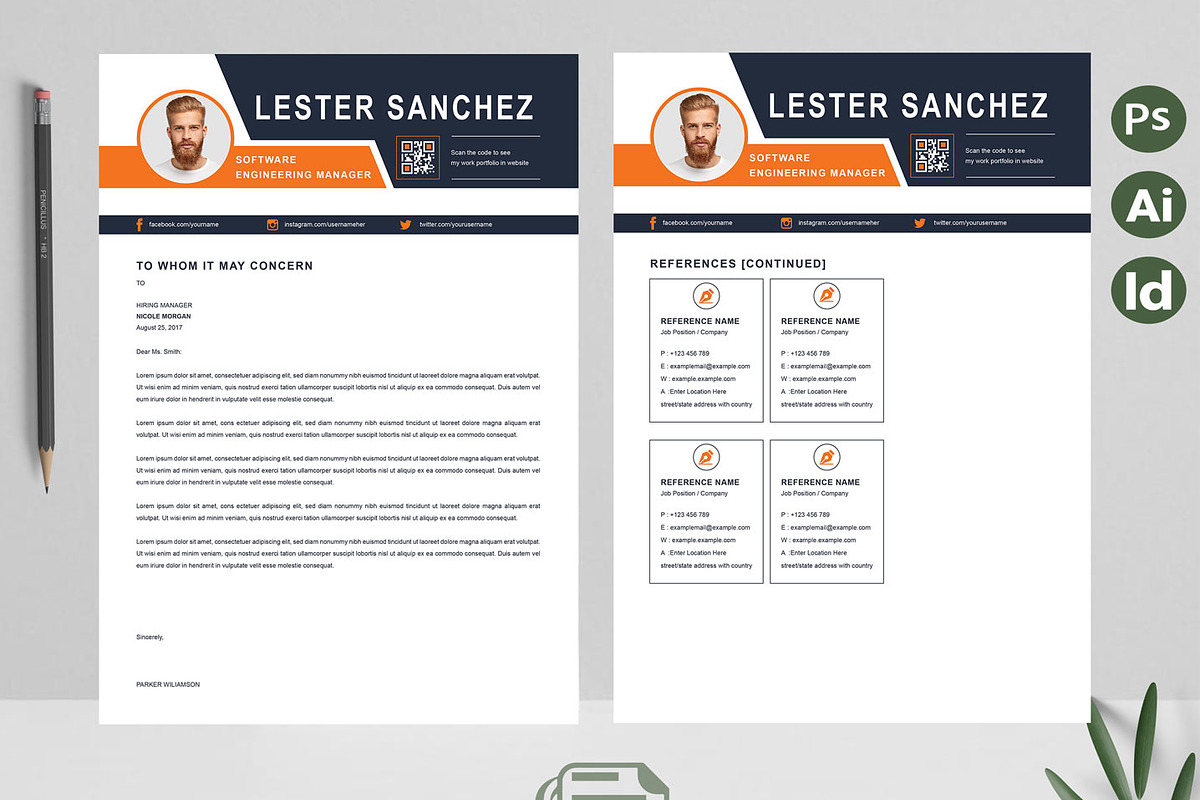 Professional CV | Minimalist Resume, a Resume Template by Attractive Resume (Photo 3 of 3)