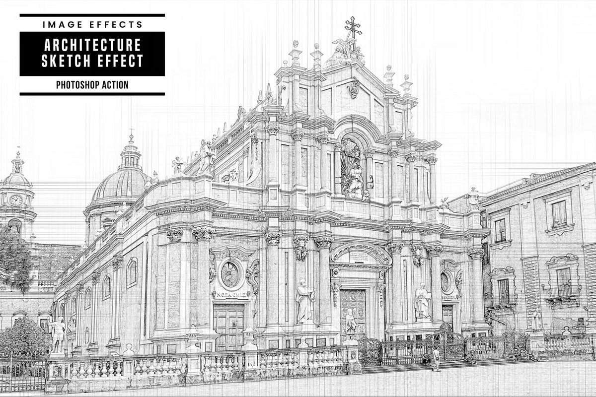 Architecture Sketch Effect, an Action Add-On by Hubzway (Photo 1 of 4)
