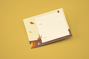 Hello Autumn Greeting Card Template, a Card Template by Neermana (Thumbnail 4 of 4)